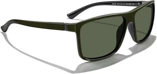 Vista 5 de MERRY'S Gafas de sol deportivas polarizadas rectangulares para hombres y mujeres, ciclismo, conducción, pesca, protección UV400, S8225
