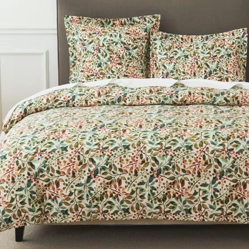 Vista 9 de DAUAOTO Juego de funda de edredón Twin XL de 68"X92", ropa de cama de algodón con estampado de granja para cama Twin XL extra larga, patrón floral
