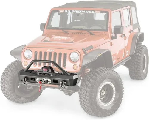 Vista 11 de WARN 101465 Elite Series Defensa delantera de amplitud completa para Jeep JK Wrangler, con tubo de protección de parrilla