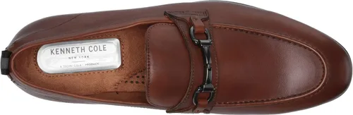 Vista 5 de Kenneth Cole Mocasín Nolan Bit para hombre, plateado