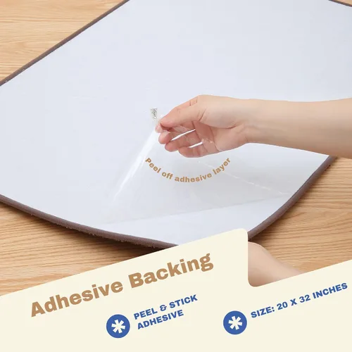 Vista 3 de MBIGM Alfombra antideslizante para peldaños de 20 x 32 pulgadas, tapete a juego de felpa suave, cómoda, antideslizante, antideslizante, color gris