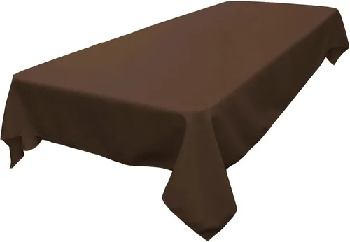 Vista 212 de LA Linen Mantel rectangular lavable de popelín de poliéster, resistente a las manchas y a las arrugas, cubierta de mesa 60x84, mantel de tela