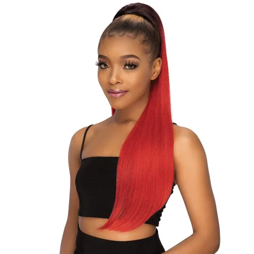 Vista 7 de Remy Illusion - Extensión de cola de caballo con diamantes de cola de caballo - Extensiones de cabello sintético de cola de caballo de 30 pulgadas