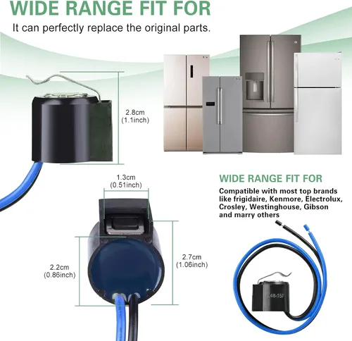 Vista 3 de 5303918214 Termostato de descongelación para refrigerador, 2 juegos/paquete de igual calidad, uso exacto para Frigidaire, Electrolux, Kenmore