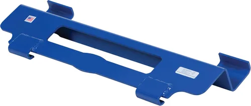 Vista 2 de Vestil PJ-1005 Jockey de paletas de acero no ajustable 10-3/16 pulgadas x 28-1/2 pulgadas x 4-1/8 pulgadas. 4000 libras de capacidad, azul