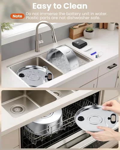 Vista 9 de Fuente de agua inalámbrica para perros grandes, fuente de agua de acero inoxidable de 12 litros con sensor, bomba silenciosa, dispensador automático