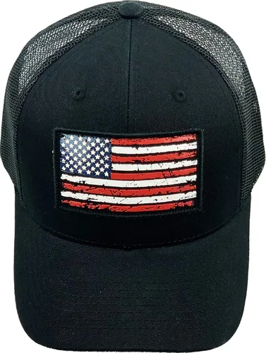 Vista 108 de KBETHOS Tactical Operator Collection USA Fishing Mesh Ballcap Flag Patch America Outdoors Trucker Baseball Cap