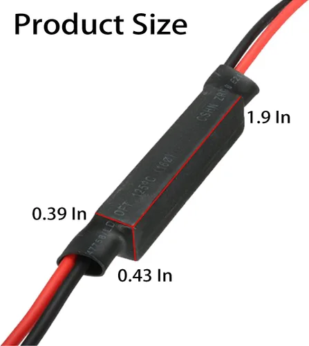Vista 2 de BESULEN 4 resistencias de motocicleta, señal de giro de 12 V 10 W, resistencia de carga LED, intermitente de flash arreglar error, adaptador