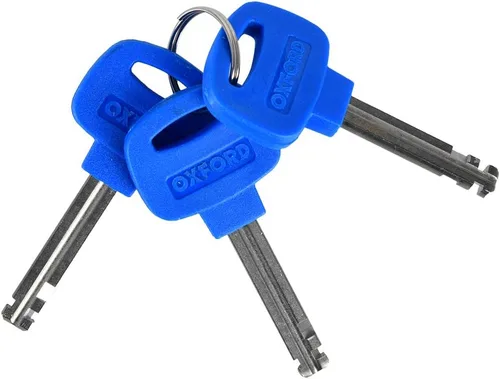 Vista 4 de Oxford OF147 Rojo 0.984 in Diámetro 4.9' Barrera Larga Bloqueo de Cable Blindado
