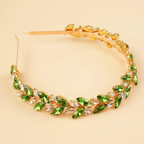 Vista 3 de Tiara nupcial y corona de cristal diadema de boda lágrima accesorios para el cabello para mujer