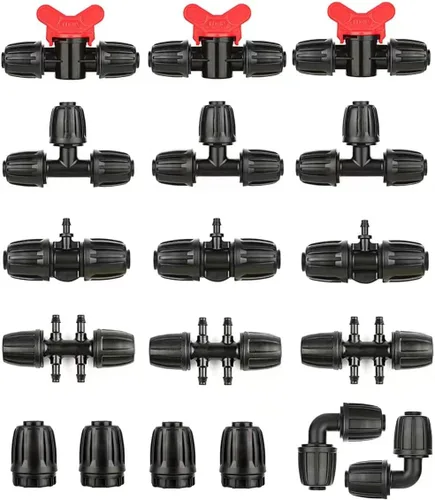 Vista 12 de Colocaciones de riego por goteo del 1/2", conectores de púas del codo