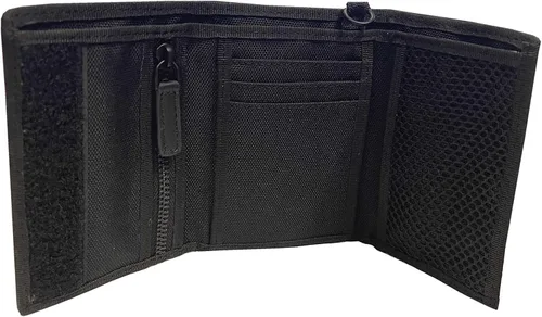 Vista 2 de Harley-Davidson Billetera RFID de poliéster de tres pliegues de velocidad completa para hombre - negro, Negro