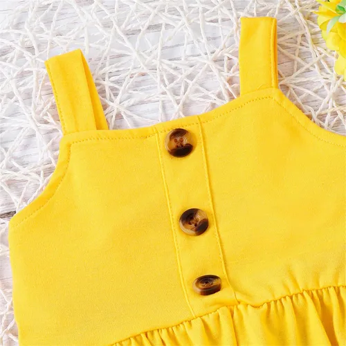 Vista 3 de PATPAT Infant Baby Girl Cami Romper Bodysuit Tops Flared Bell Bottom Pants Leggings 2Pcs Outfits