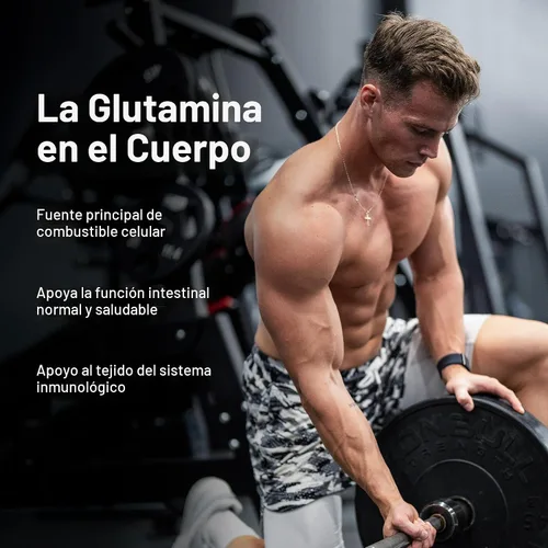 Vista 4 de Muscletech Glutamina, 100 % pura, L-Glutamina, suministro de 60 días, 10.65 oz. Pure L Glutamine Muscle Growth Builder & Energy Boosting