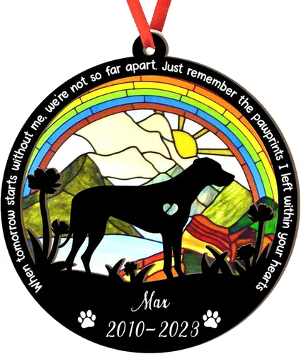 Vista 94 de Adorno personalizado para atrapasoles de sabueso afgano, adorno de Navidad de sabueso afgano, regalo para perro amante, sabueso afgano conmemorativo