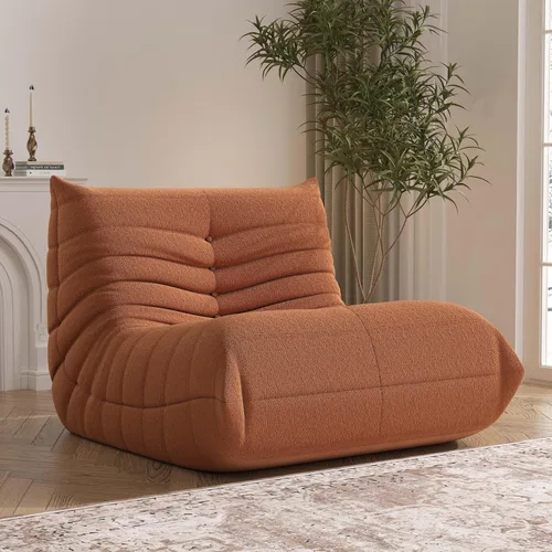 Vista 17 de YVDNHP Puf de espuma viscoelástica, sofá Fireside Togo con almohada