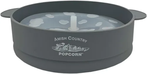 Vista 4 de Amish Country Popcorn - Juego de regalo de 4 onzas (10 unidades surtidas) y paquete de palomitas de maíz de silicona gris Popper es libre de BPA