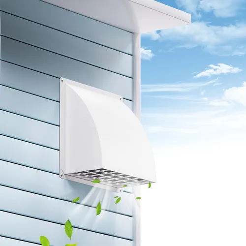 Vista 12 de HG Power Cubierta de ventilación de secadora de 4 pulgadas exterior con Negro