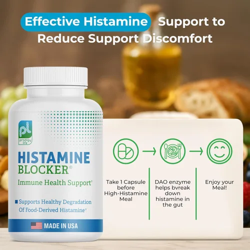 Vista 3 de DAO Supplements Bloqueador de Histamina – Fórmula Avanzada de Enzima DAO y Vitamina C para Digestión de Histamina y Soporte de Intolerancia
