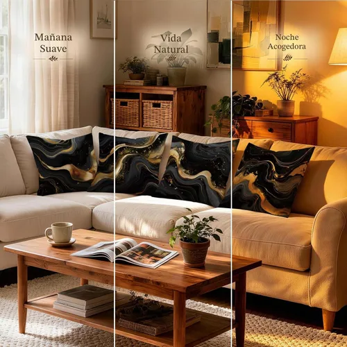 Vista 6 de OBSEDE - Fundas para cojín de mármol negro y dorado abstracto, 18 × 18 pulgadas, juego de 4, fundas para cojines de sofá, cama, salón, decoración