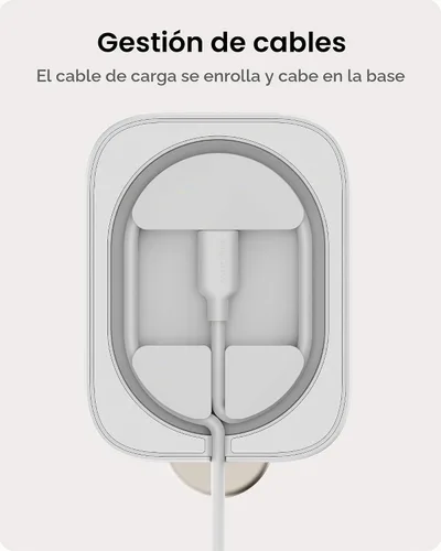Vista 7 de Mophie Soporte de carga inalámbrico 2 en 1, certificado Qi2, cargador MagSafe para iPhone y Apple Watch, estación de carga rápida con soporte
