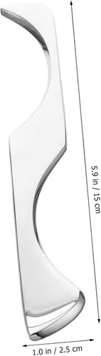 Vista 8 de FOMIYES Cuchillo para fascia de acero inoxidable, raspador de masaje, espátula facial, masajeador facial, raspador de masaje Guasha, herramientas
