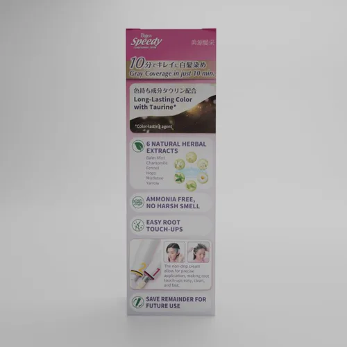 Vista 7 de Bigen Recambio de color Speedy Conditioning: 4A Ash Brown - Paquete de 3
