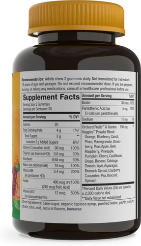 Vista 7 de Nature's Way ¡Alive! Gomitas de complejo de vitamina B, apoyo de energía celular*, 8 vitaminas B, vegetarianas, sabor mango, 60