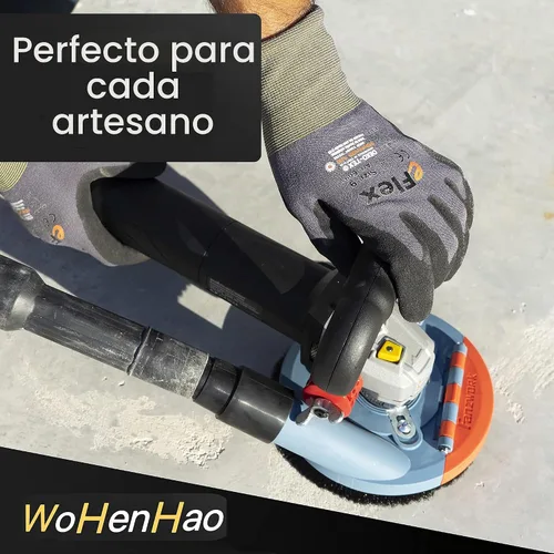 Vista 6 de Wohenhao Cubierta antipolvo para amoladora angular de 4.5-5 pulgadas + 2 piezas ruedas de copa de esmerilado de diamante de 5 pulgadas + cepillo