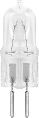 Vista 4 de Paquete de 10 bombillas halógenas GY6.35 de 12 voltios transparentes regulables T4 Q20/GY6.35/CL/12V 20 W 20 W bajo gabinete tipo JC iluminación