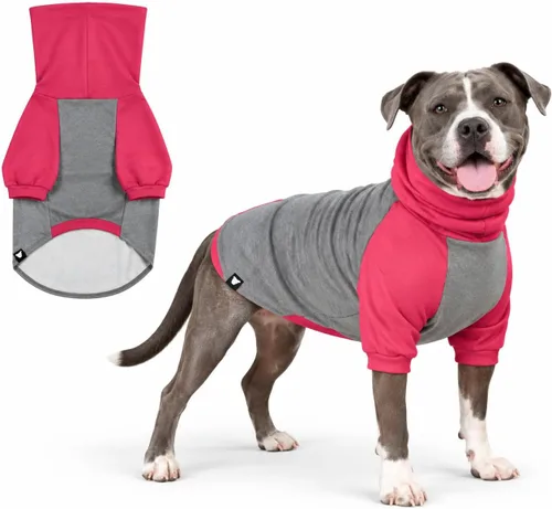 Vista 9 de Tooth & Honey Suéter para perros grandes, ropa cálida de mezcla de algodón para razas grandes, sudadera suave para perros con cuello alto