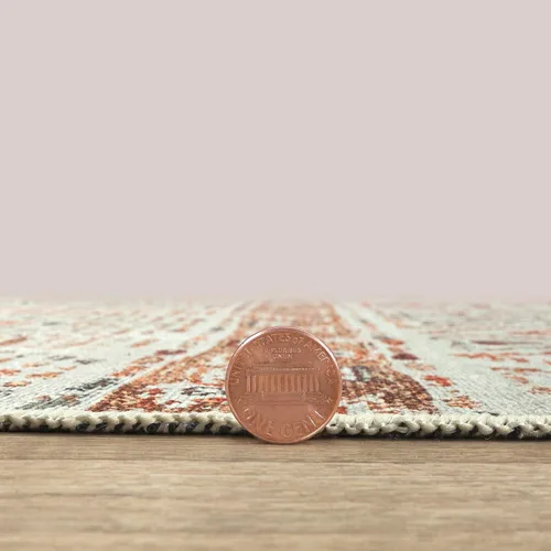 Vista 4 de Adiva Rugs Alfombra de área lavable a máquina de 6 x 6 pies con parte trasera antideslizante para sala de estar, dormitorio, baño, cocina, alfombra