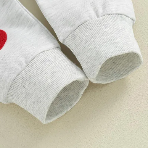 Vista 7 de Lesimsam Conjunto de sudadera de manga larga con cuello redondo y pantalones deportivos para el día de San Valentín