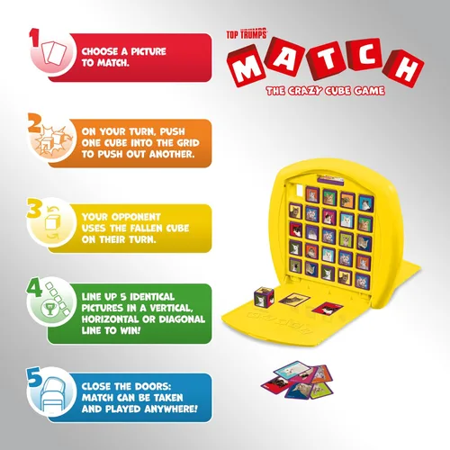 Vista 6 de Top Trumps Match Game Cats - Juegos de mesa familiares para niños y adultos - Juego a juego y juego de memoria - Divertidos juegos para niños de dos