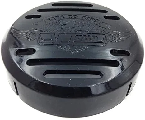 Vista 3 de SMT-Cubierta de bocina compatible con Kawasaki Vulcan 800 Vstar 650 1100 Classic Silverado Negro [B00RNIU796]