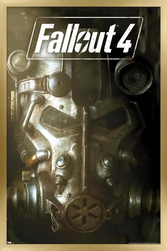 Vista 14 de Trends International Fallout 4 - Póster de pared de arte clave, 22.4 pulgadas de largo x 14.7 pulgadas, versión enmarcada en madera de granero