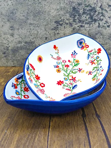 Vista 7 de Portuguese Pottery Alcobaça - Tazón de cerámica para servir (2 unidades)