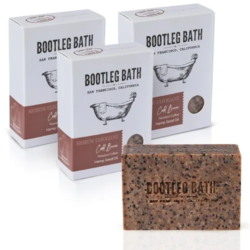 Vista 15 de Jabón exfoliante natural suave en barra, mezcla de cítricos con sal marina, fabricado en Estados Unidos para hombres y mujeres, respetuoso