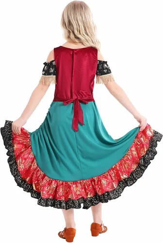 Vista 3 de Seasons Disfraz de gitana Starlight para niñas, cosplay de Halloween