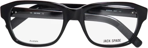 Vista 2 de Jack Spade Morris Mens/Womens Square Full-Rim Eyeglasses/Glasses Negro