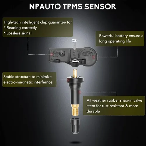Vista 3 de NPAUTO Sensor de presión de neumáticos TPMS Compatible con Ford F150 06-08 Explorer Mustang Ranger Expedition Escape Focus Lincoln Mazda Mercury