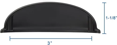 Vista 3 de Tiradores de bronce aceitado para gabinete, manijas de gabinete de cocina, accesorios modernos para cajones y aparadores, centros de agujeros de 3