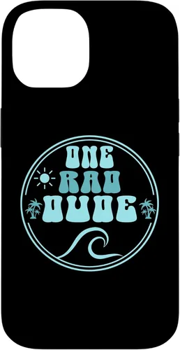 Vista 4 de One Rad Dude 1st Birthday Surf Beach Groovy Case for iPhone 17