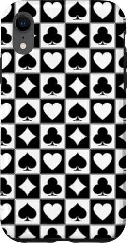 Vista 25 de Playing Card Suit, Hearts, Spades, Diamonds, Clubs, Poker Case for iPhone 17