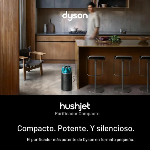Vista 2 de Dyson Hushjet - Purificador compacto, diseñado para purificación de aire potente, silenciosa, para toda la habitación, hogares con mascotas