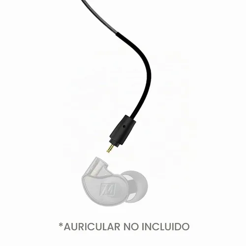 Vista 3 de MEE audio MX PRO Series y M6 PRO Cable de repuesto para auriculares con micrófono en línea y control remoto (negro)