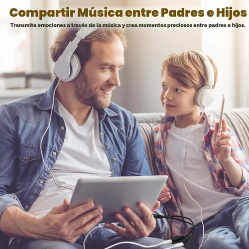 Vista 7 de Paquete de 2 conectores de adaptador de cable divisor estéreo de 0.138 in, macho de 0.138 in a 2 hembras, para conectar altavoces externos o usar