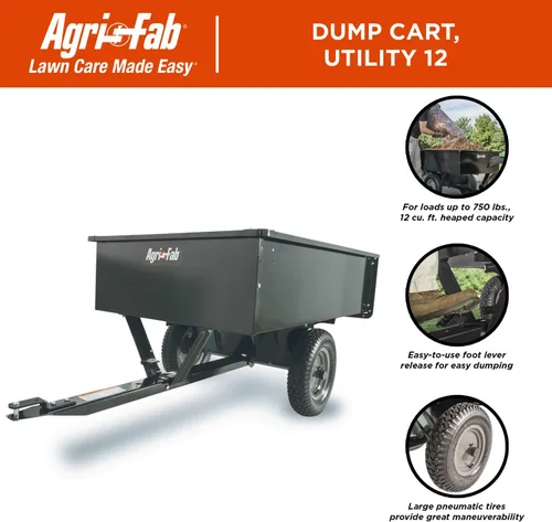 Vista 8 de Agri-Fab 45-0101 remolque para conectar al automóvil, máxima utilidad, 750 libras