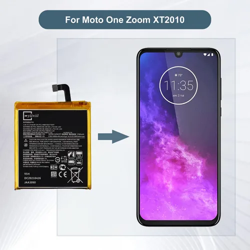 Vista 6 de Batería de repuesto KP50 compatible con Moto One Zoom XT2010 con kit de herramientas de reparación
