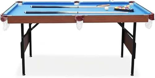 Vista 6 de Crux Mesa de billar/pool plegable de 55 pulgadas - ¡Entretenimiento portátil y que ahorra espacio!